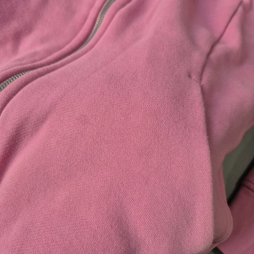 Lululemon Scuba Hoodie Womens 12 Bubblegum Pink Full Zip Sweatshirt Jacket